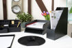 Picture of OSCO BLACK LEATHER DESK TRAY